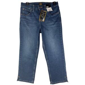Lee Womens size 4 Capri Deep Blue Jeans